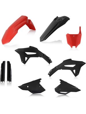 Пълен кит пластмаси Honda CRF450R 21-22, CRF250R 2022 черен/червен
